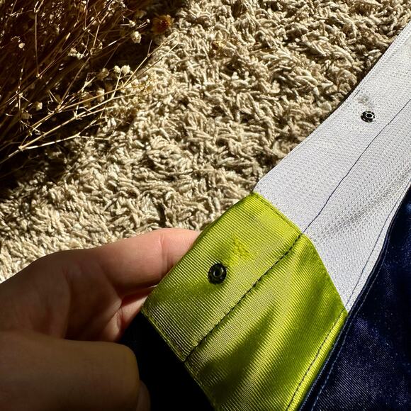 Vintage 90s Nike Navy Track Pants Snap Button Mens Size M - Picture 11 of 16